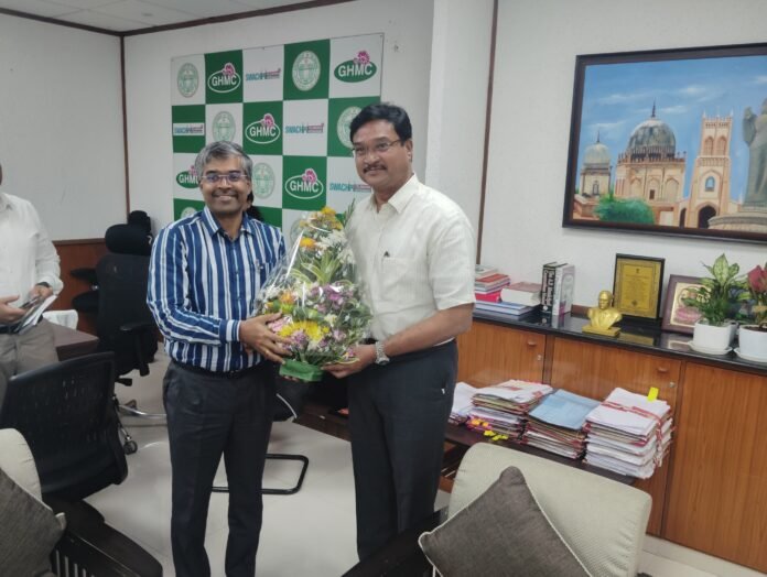 hydra ranghanath met ghmc commissioner