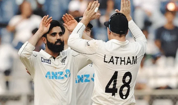 India was bowled out for 263 runs in the first innings of the third Test (Ind Vs Nz) against New Zealand.