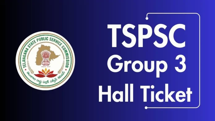 Telangana Group 3 Hall Tickets Released... TGPSC Embedded in Official Website
