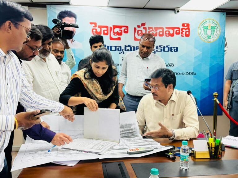 బుద్దభవన్ లోని హైడ్రా కార్యాలయంలో ప్రజావాణి కార్యక్రమం..