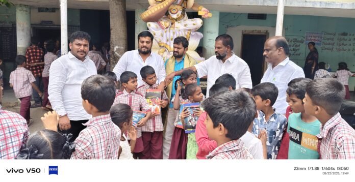 Garlands at Ambedkar's statue..