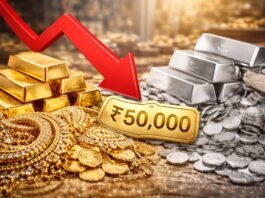 హైదరాబాద్ బులియన్ మార్కెట్‌లో భారీగా తగ్గిన బంగారం, వెండి